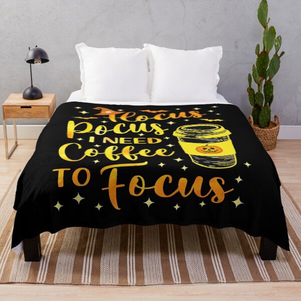 Item preview, Hocus Pocus I Need Coffee To Focus Funny Witch Spooky Vibes Coffee Lover Halloween designed and sold by Bad Kitty Designz.