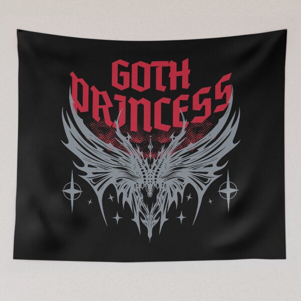 Item preview, Goth princess sparkling typography Morcaworks designed and sold by Morcawork.