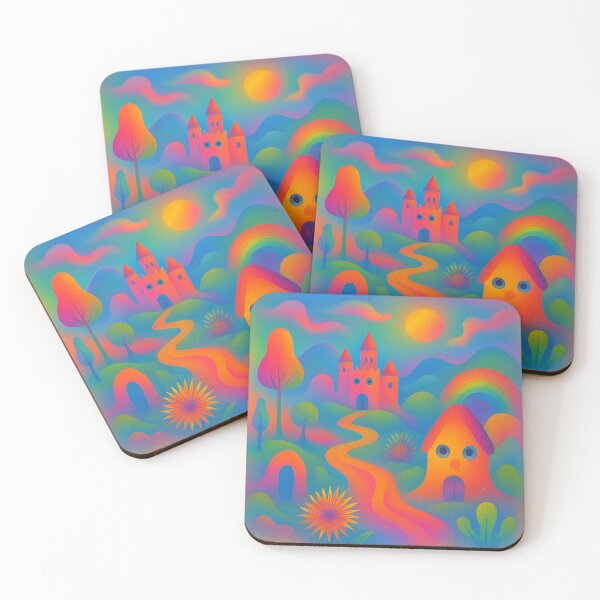 Item preview, Neon Dreamland Castle Path designed and sold by zzz888.