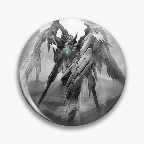 Item preview, Wing Gundam Artwork black white designed and sold by sabartgunpla.