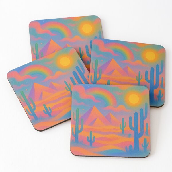 Item preview, Neon Desert Pyramids Vista designed and sold by zzz888.