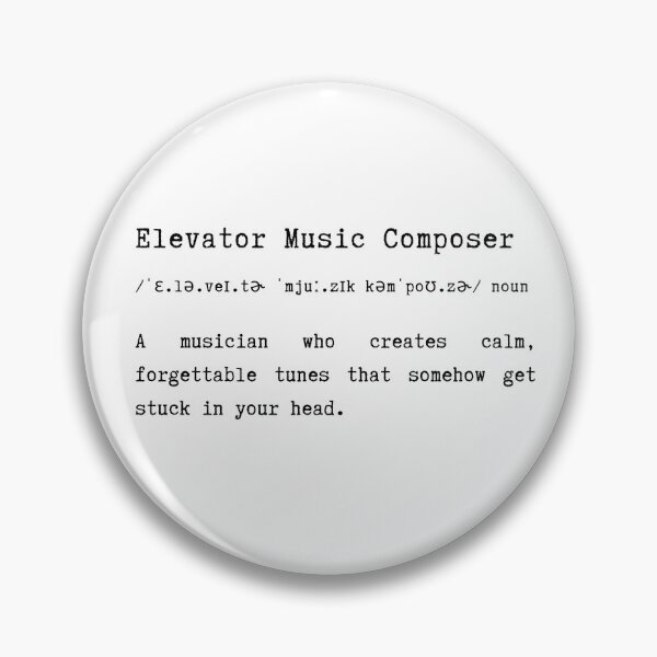 Item preview, Funny Elevator Music Composer Definition Typography Gift designed and sold by HasHs.