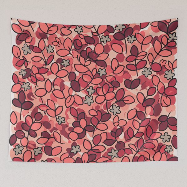 Item preview, Red Whimsy Thicket designed and sold by LyssasMindArt.