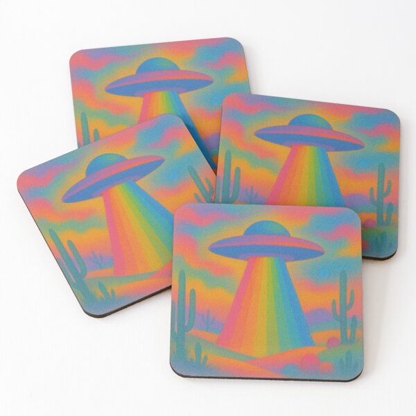 Item preview, Rainbow Beam UFO Desert Arrival designed and sold by zzz888.
