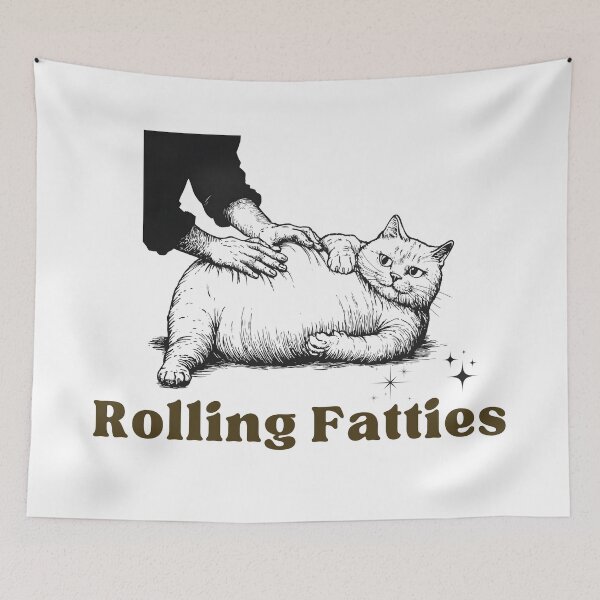 Item preview, Rolling Fatties Cat designed and sold by LifmusGoDesigns.