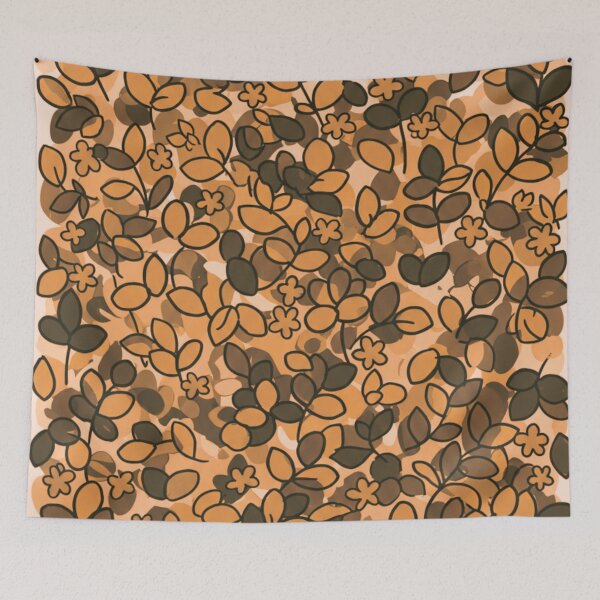 Item preview, Orange Whimsy Thicket designed and sold by LyssasMindArt.