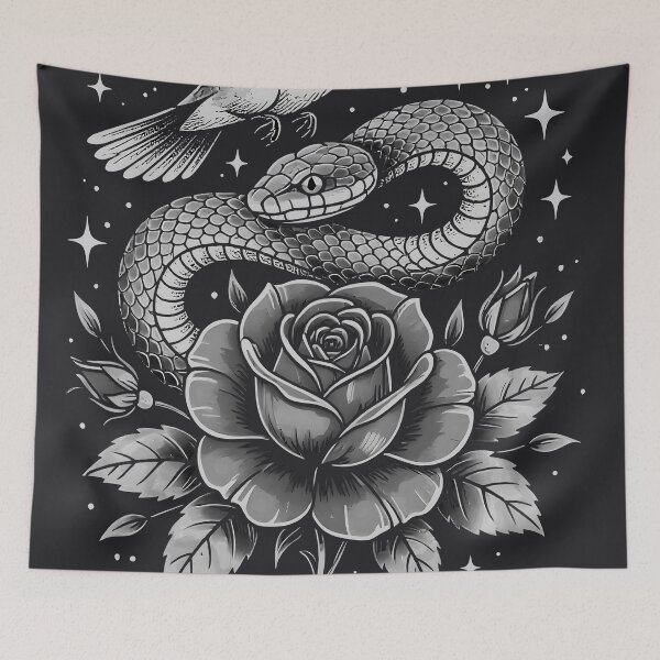 Item preview, Bird Snake Rose  designed and sold by CreepyCornerArt.