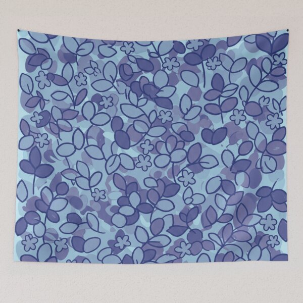 Item preview, Blue Whimsy Thicket designed and sold by LyssasMindArt.
