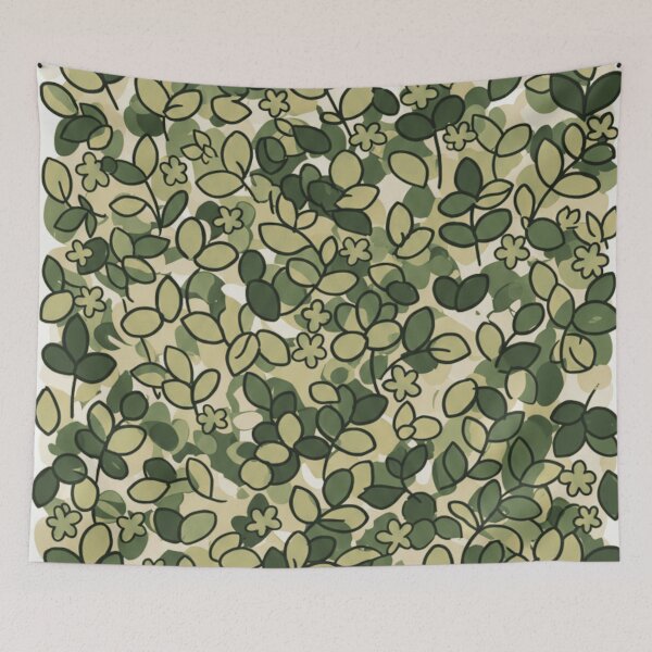 Item preview, Green Whimsy Thicket designed and sold by LyssasMindArt.