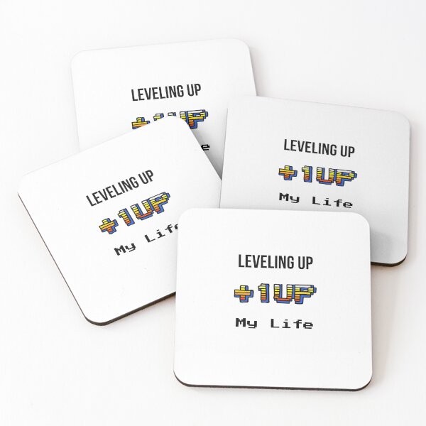 Item preview, Leveling Up My Life – Motivational Gamer Quote designed and sold by Xulat.