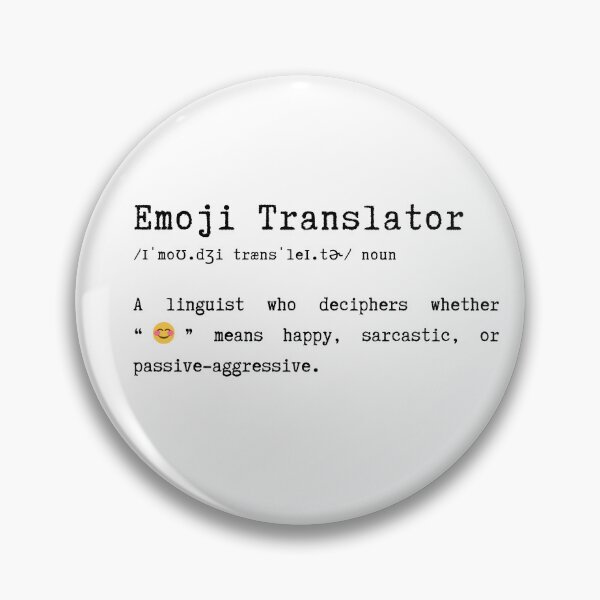 Item preview, Funny Emoji Translator Gift – Sarcastic Humor Design designed and sold by HasHs.