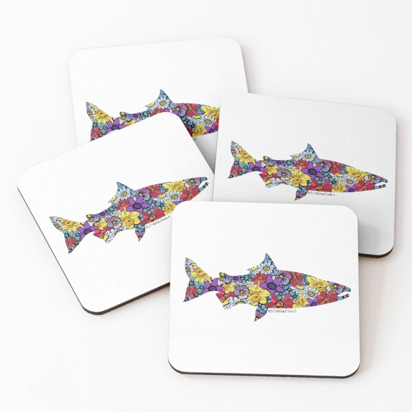Item preview, Dark Florals Salmon designed and sold by studiokeighls.