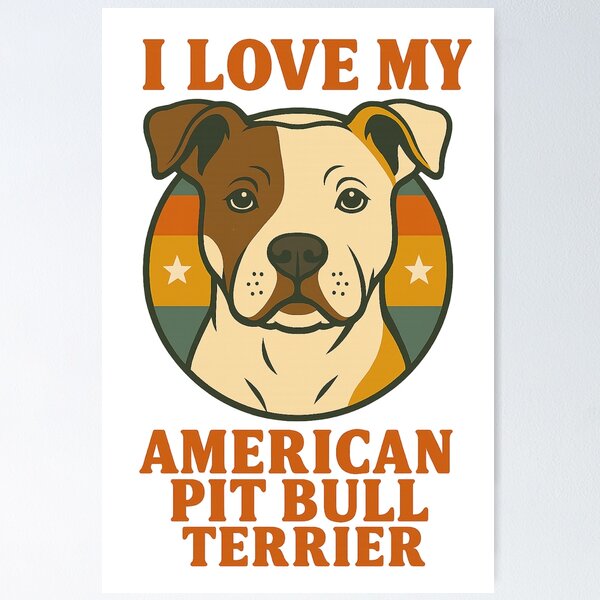 Item preview, American Pit Bull Terrier designed and sold by TheWonkyEaselCo.