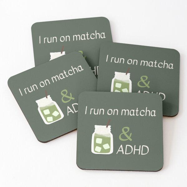 Item preview, I Run on Matcha and ADHD designed and sold by monika-arthing.