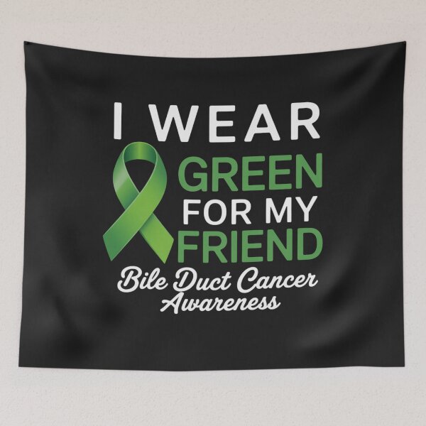 Item preview, I Wear Green For My Friend Bile Duct Cancer Awareness designed and sold by ConceptualVibes.