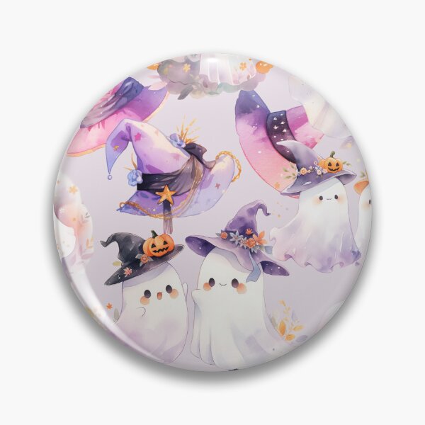 Artikelvorschau, Rosa Halloween-Themenmuster entworfen und verkauft von Honey Myrtle Studio.