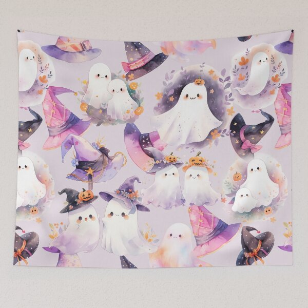 Item preview, Pink Halloween Theme Pattern designed and sold by Honey Myrtle Studio.