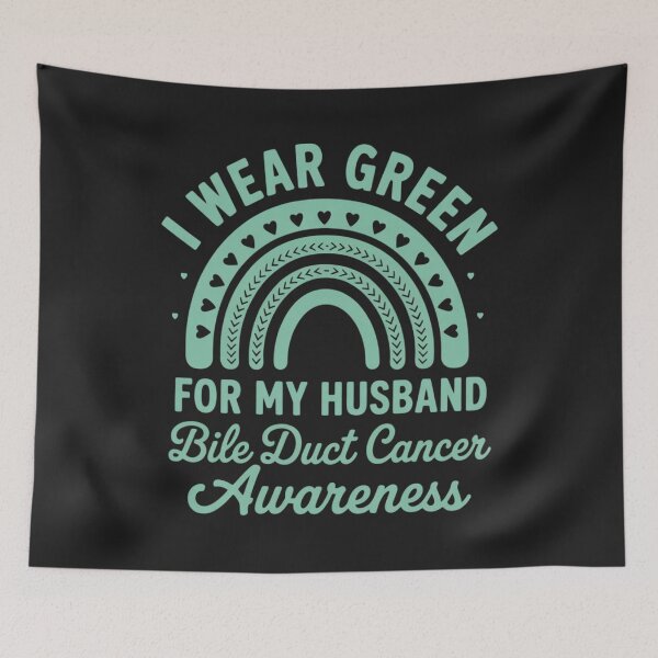 Item preview, I Wear Green For My Husband Bile Duct Cancer Awareness designed and sold by ConceptualVibes.