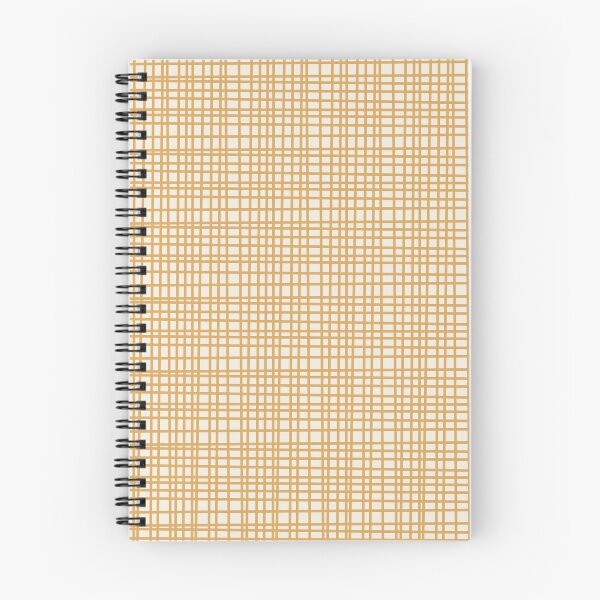 Item preview, Mid Century Modern Minimalist Woven Line Fine Weave Pattern in Muted Mustard Gold and Beige designed and sold by kierkegaard.