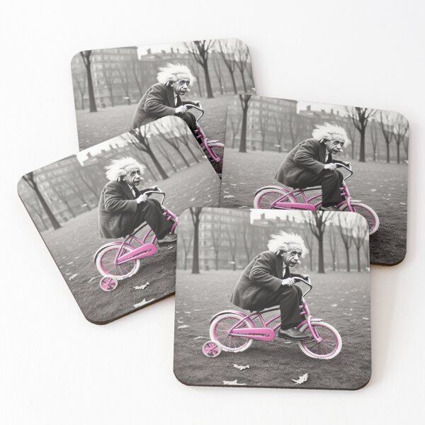 Item preview, "E=mc Wheee! — Einstein's Ride of Relativity" designed and sold by Print Fiction.