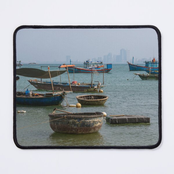 Item preview, Basket Boats and Fishing Boats in Da Nang, Vietnam designed and sold by WorldScenery.