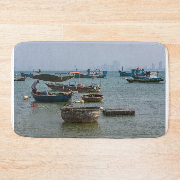 Item preview, Basket Boats and Fishing Boats in Da Nang, Vietnam designed and sold by WorldScenery.
