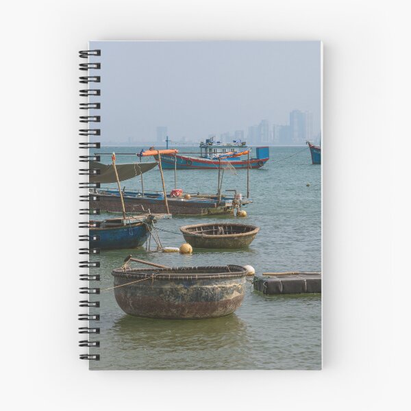 Item preview, Basket Boats and Fishing Boats in Da Nang, Vietnam designed and sold by WorldScenery.