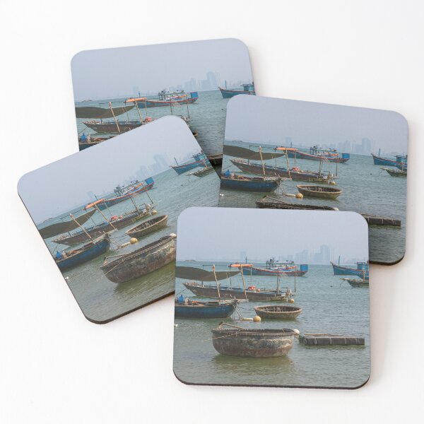 Item preview, Basket Boats and Fishing Boats in Da Nang, Vietnam designed and sold by WorldScenery.