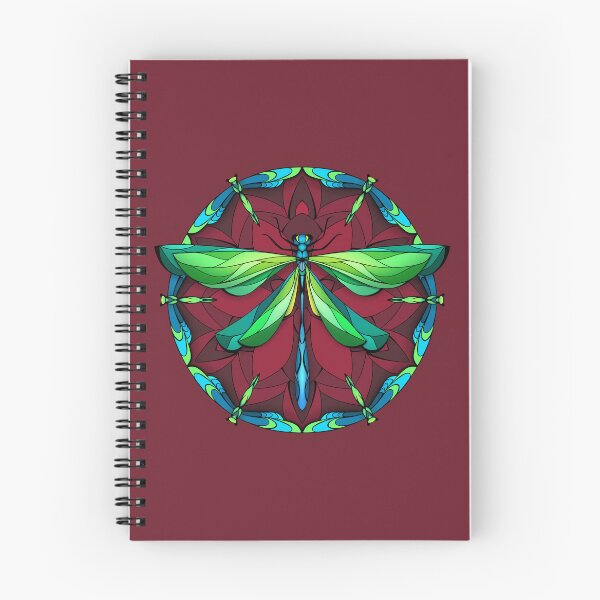 Item preview, Green Dragonfly - Symmetrical Winged Insect Illustration designed and sold by Soelly.