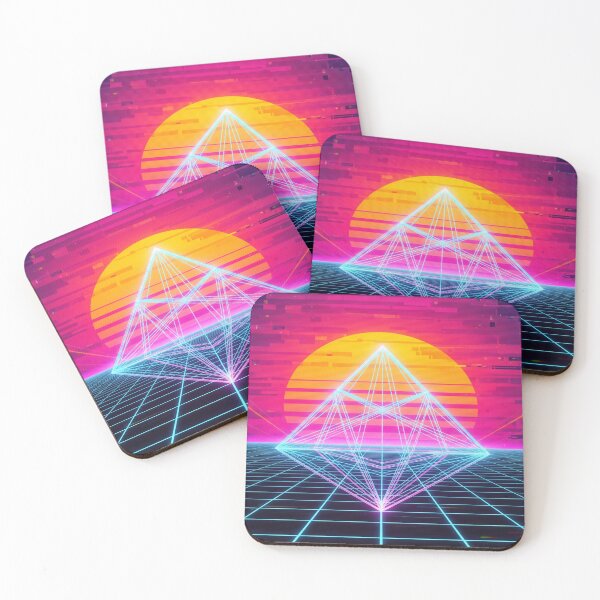 Item preview, Retrowave Grid designed and sold by Rendered-Wear.