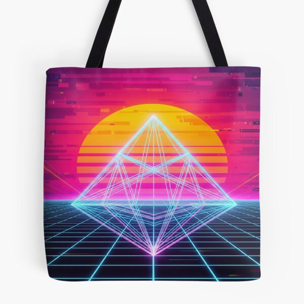 Item preview, Retrowave Grid designed and sold by Rendered-Wear.