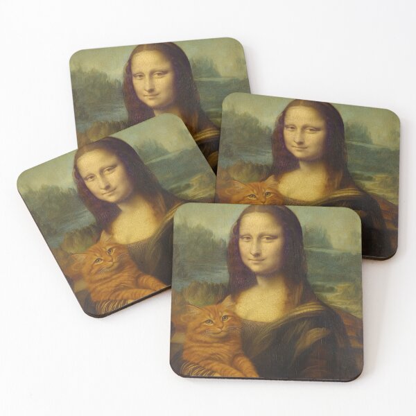 Item preview, Mona Lisa with orange cat designed and sold by Prime_Store.