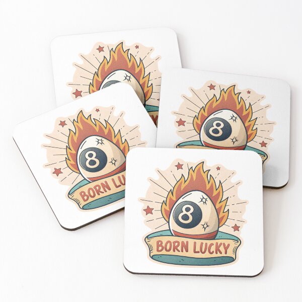 Item preview, Born Lucky 8 number  designed and sold by Lucky 777.