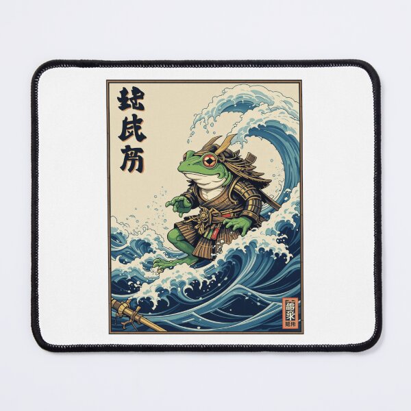 Item preview, Samurai frog in the waves designed and sold by DigitalArtTK.