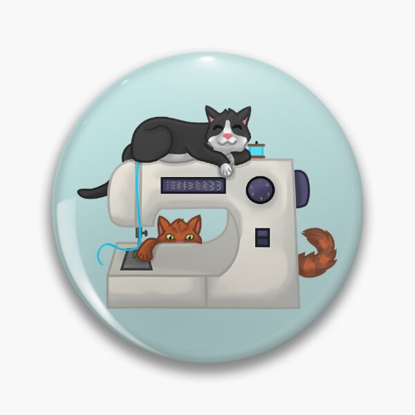 Item preview, Sewing With Cats Sewing Art designed and sold by flickandflop.
