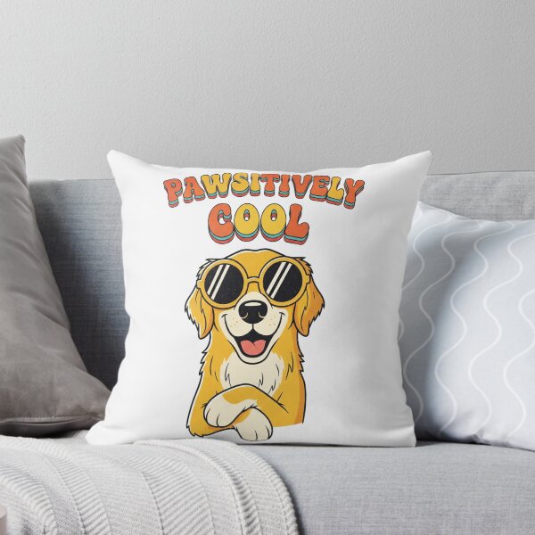 Item preview, Pawsitively Cool Golden Retriever with Sunglasses designed and sold by Rendered-Wear.