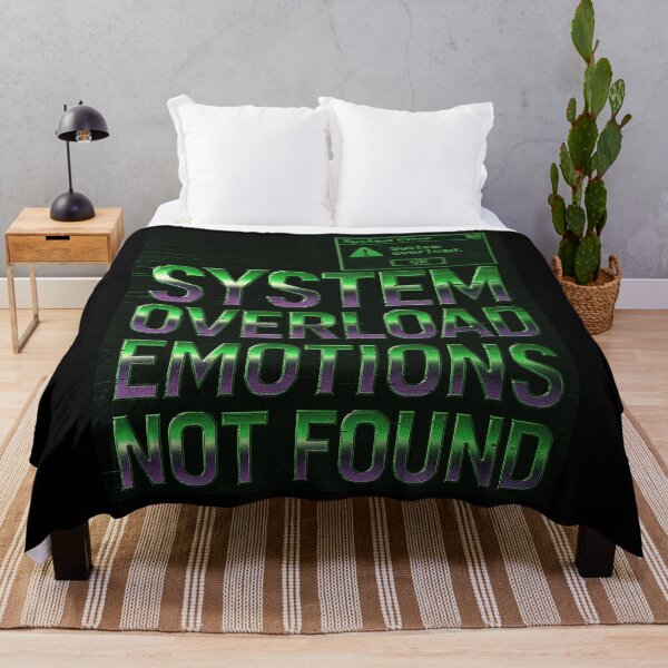Item preview, System Overload: Emotions Not Found – Retro Glitch Poster designed and sold by PictorGraf.