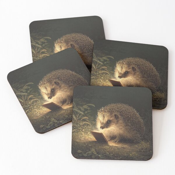 Item preview, Hedgehog with Cell Phone designed and sold by Elisabeth Lucas.