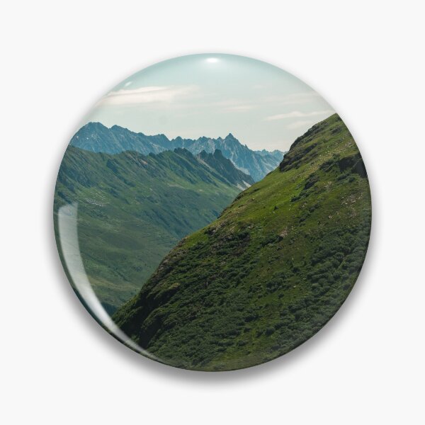 Item preview, Green Alpine Slopes and Mountain Ridge in the Swiss Alps designed and sold by alicjamiekina.