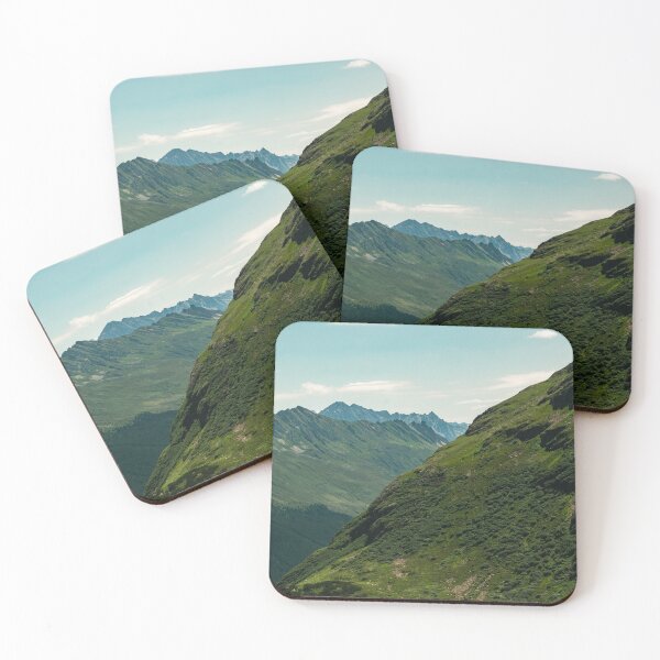 Item preview, Green Alpine Slopes and Mountain Ridge in the Swiss Alps designed and sold by alicjamiekina.