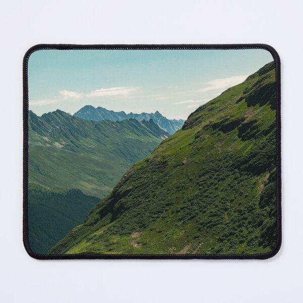 Item preview, Green Alpine Slopes and Mountain Ridge in the Swiss Alps designed and sold by alicjamiekina.