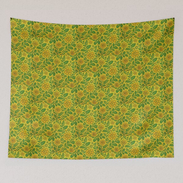 Item preview, Yellow and green tiny flowers pattern  designed and sold by Chirayu1111.