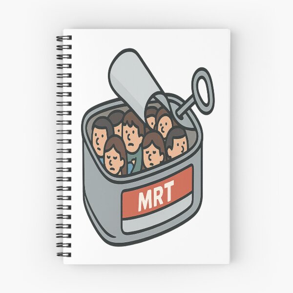 Item preview, Singapore MRT Sardine Squad – Asia Cityscape Subway Humor designed and sold by Globalcitytees.