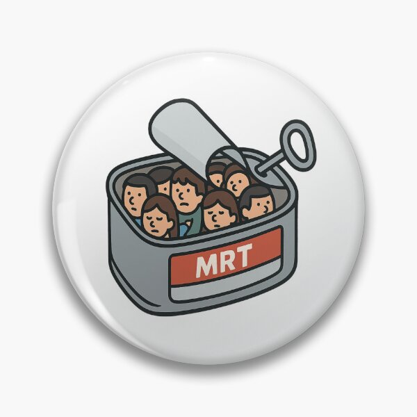 Artikelvorschau, Singapore MRT Sardine Squad – Asiatischer Stadtbild-U-Bahn-Humor entworfen und verkauft von Globalcitytees.