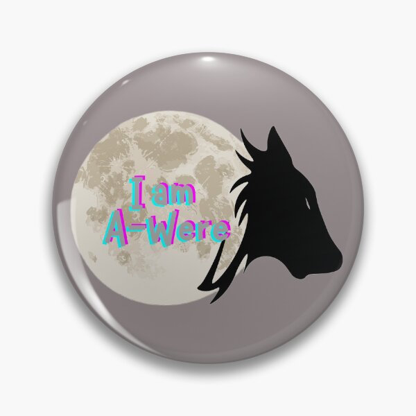Item preview, Werewolf Inspired Meme Sticker, Pin, Magnet, etc. designed and sold by eggface.sandwich.