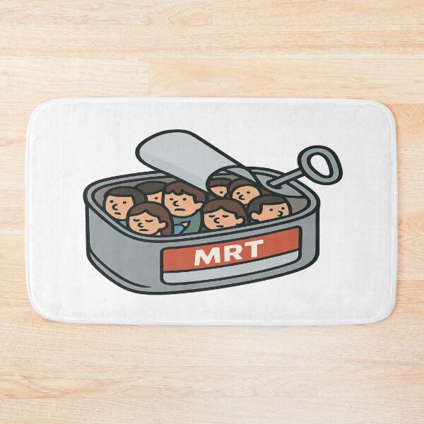 Item preview, Singapore MRT Sardine Squad – Asia Cityscape Subway Humor designed and sold by Globalcitytees.