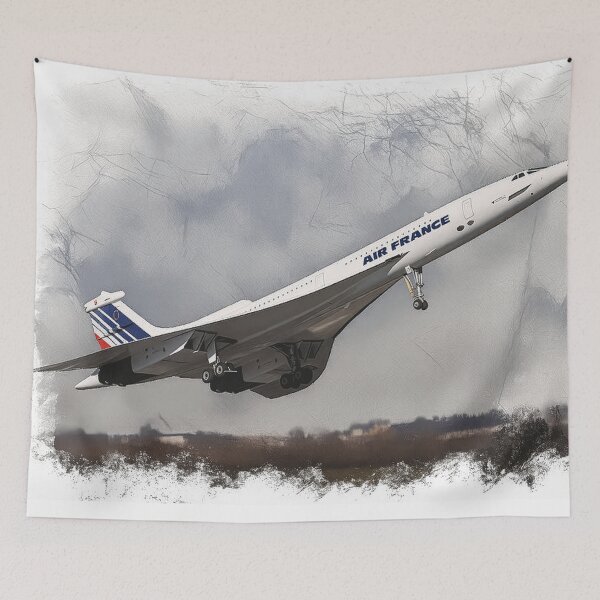 Item preview, Air France Concorde Art designed and sold by Skyframe Aviation.