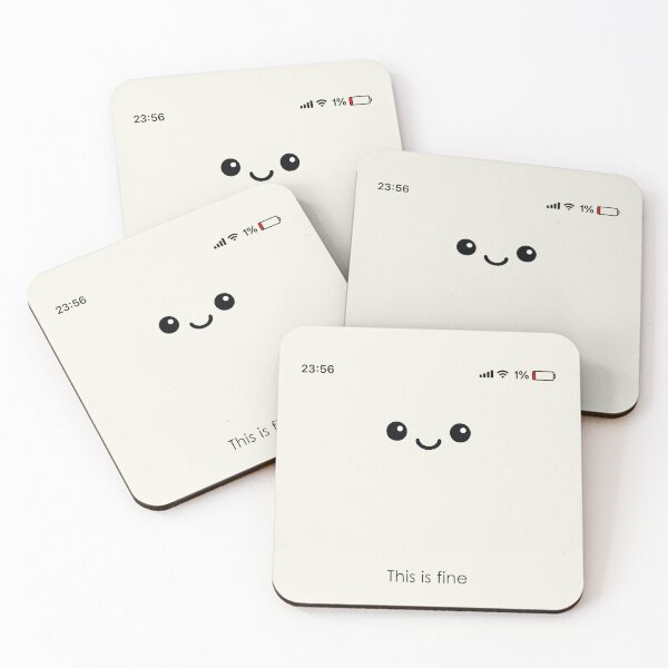 Item preview, Low Battery Cute Face designed and sold by thepicassoUA.
