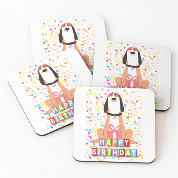 Item preview, Happy Birthday Dog with Cute Party Celebration Art designed and sold by ArtsyExplorer.