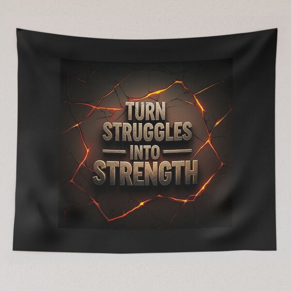 Item preview, Turn Struggles into Strength Motivation designed and sold by PrintBreeze.
